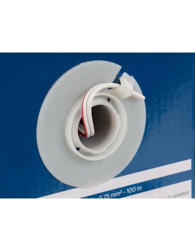 LUIDSPREKERKABEL - WIT - 2 x 0.75 mm² - 100 m