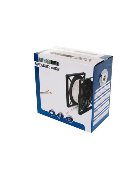 CÂBLE HAUT-PARLEUR - BLANC - 2 x 1.50 mm² - 100 m