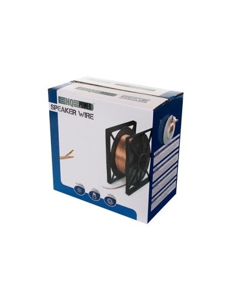 SPEAKER WIRE - TRANSPARENT - 2 x 1.50 mm² - 100 m