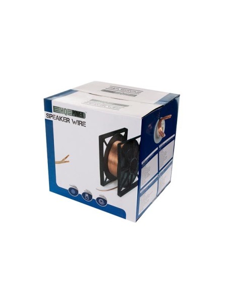 CÂBLE HAUT-PARLEUR - TRANSPARENT - 2 x 4.00 mm² - 100 m