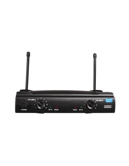 DRAADLOZE UHF-MICROFOON - 2 KANALEN