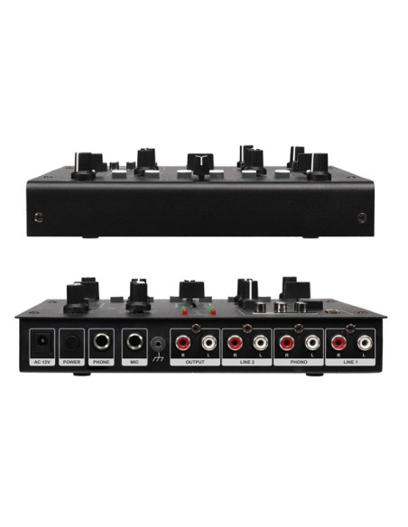 TABLE DE MIXAGE À 2 CANAUX AVEC LECTEUR USB ET FX