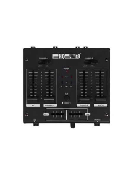 2-CHANNEL MIXER WITH 2 USB INPUTS