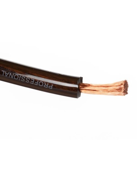 STROMKABEL - TRANSPARENT SCHWARZ - 100 m