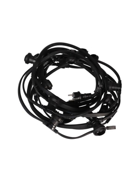 GUIRLANDE DE FÊTE À LED - 10 x DOUILLE E27 - SANS AMPOULES - 5 m