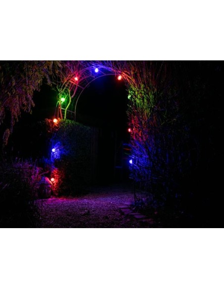 LED PARTY LIGHT CHAIN - 10 E27 SOCKETS - NO BULBS - 5 m