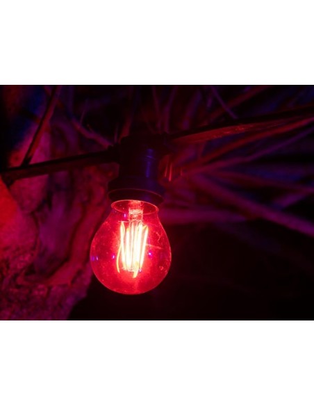 LED-FEESTSLINGER - 50 x E27-FITTING - ZONDER LAMPEN - 25 m