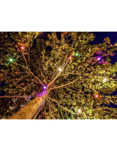PARTY-LICHTERKETTE mit 20 BUNTE LED-LAMPEN