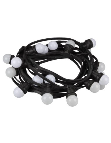 LED PARTY LIGHT CHAIN with 20 WARM WHITE LED LAMPS