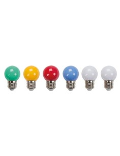 Coloured LED lamps - 6pcs