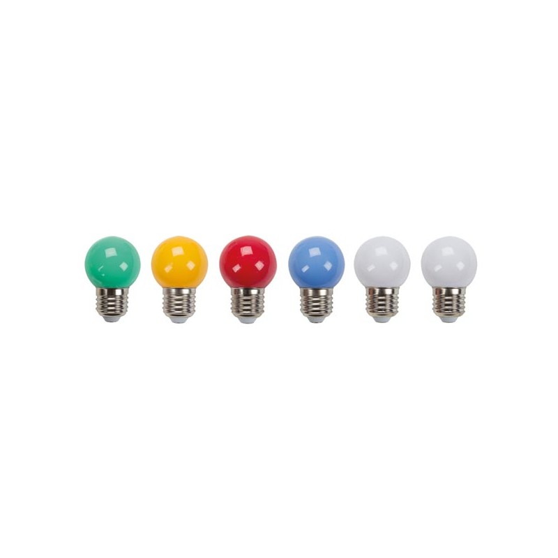 Coloured LED lamps - 6pcs