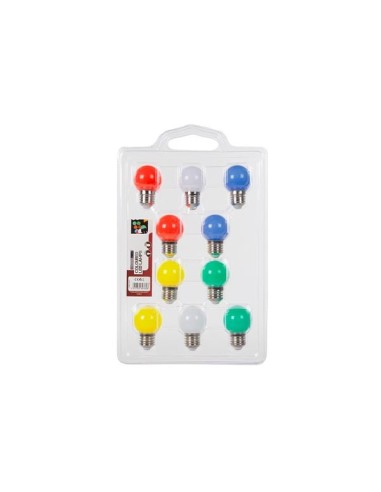 AMPOULES LED MULTICOLORES - 10 pcs