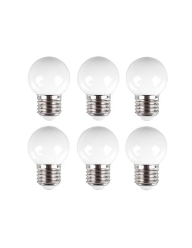 Warm white LED lamps - 6 pcs