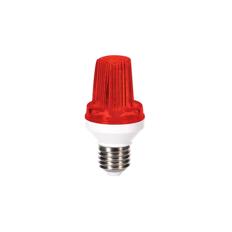 MINI LAMPE LED STROBOSCOPIQUE - E27 - 3 W - ROUGE