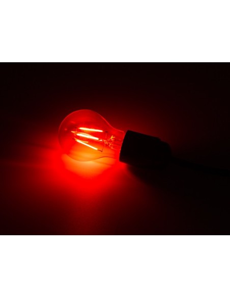 SET LED-GLOEILAMPEN - A60 - HELDER GLAS - 4 st. - ROOD - GROEN - BLAUW - ORANJE