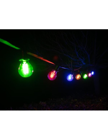 SET LED-GLOEILAMPEN - A60 - HELDER GLAS - 4 st. - ROOD - GROEN - BLAUW - ORANJE