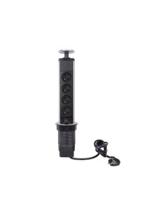 4-FACH-STECKDOSENTURM - VERSENKBAR - STECKER-TYP E...