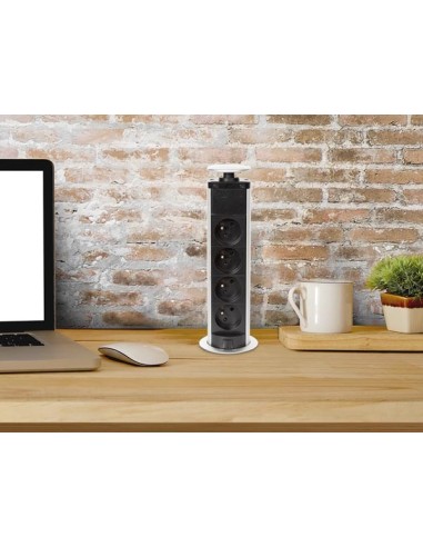 BLOC ESCAMOTABLE À 4 PRISES - TERRE FRANÇAISE