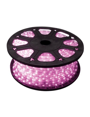 MANGUERA LUMINOSA CON LEDs - 45 m - COLOR ROSA