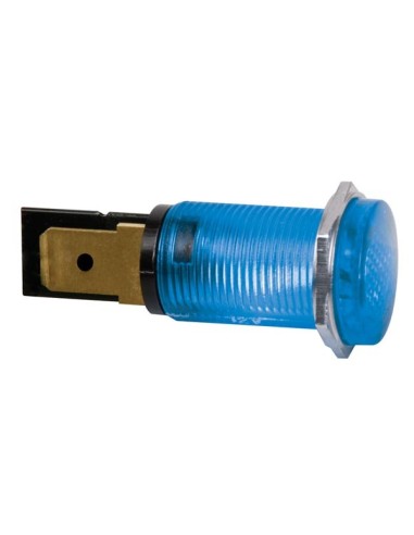 RONDE SIGNAALLAMP 14mm 12V BLAUW