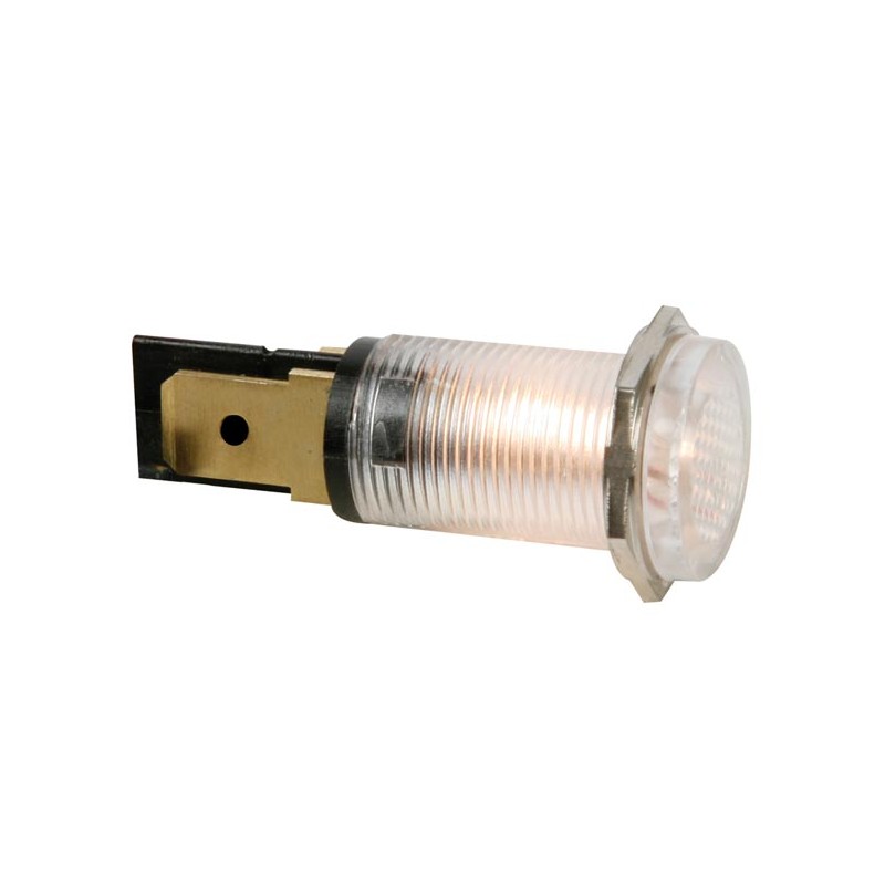 ROUND 14mm PANEL CONTROL LAMP 12V CLEAR