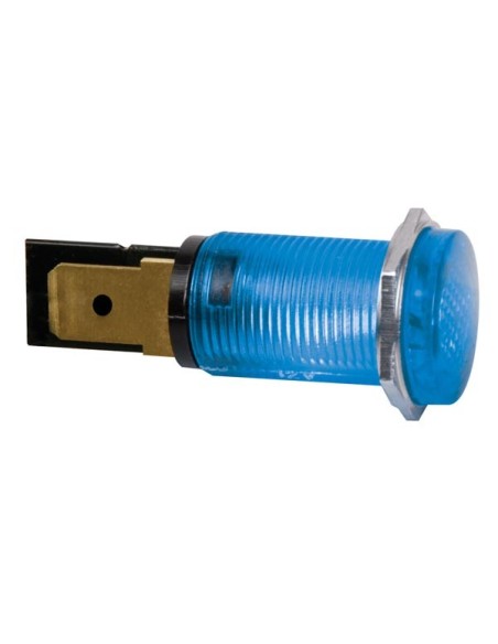 RONDE SIGNAALLAMP 14mm 220V BLAUW