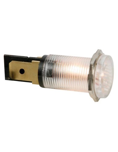 ROUND 14mm PANEL CONTROL LAMP 220V CLEAR