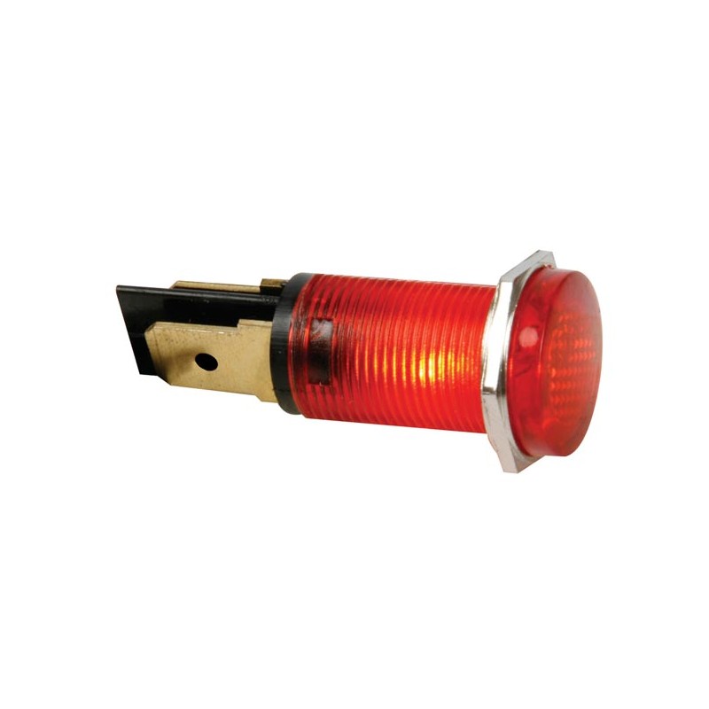ROUND 14mm PANEL CONTROL LAMP 220V RED