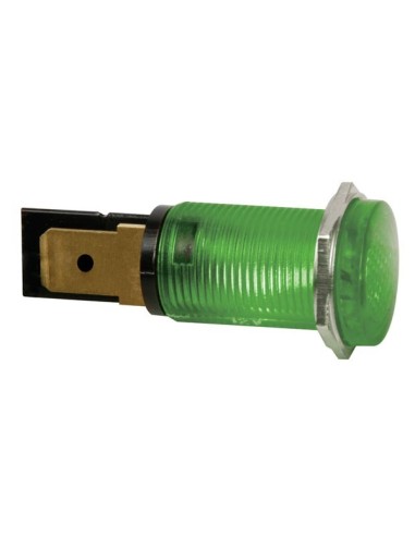 ROUND 14mm PANEL CONTROL LAMP 220V GREEN