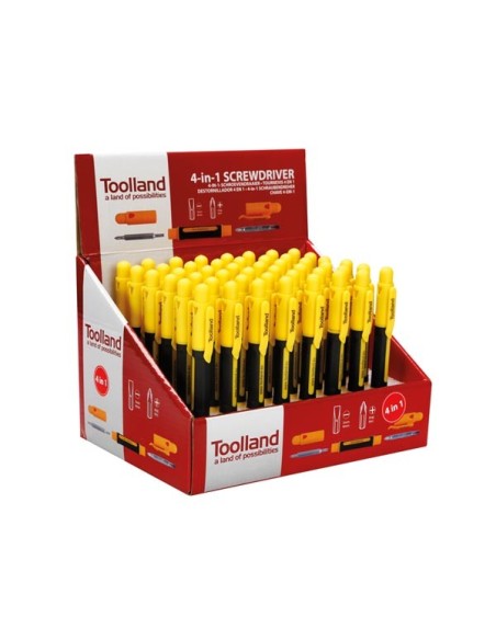COUNTER DISPLAY WITH 48 x 4-in-1 SCREWDRIVER