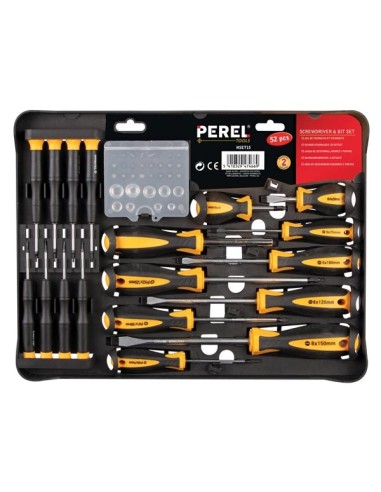 SCREWDRIVER & BIT SET - 52 pcs