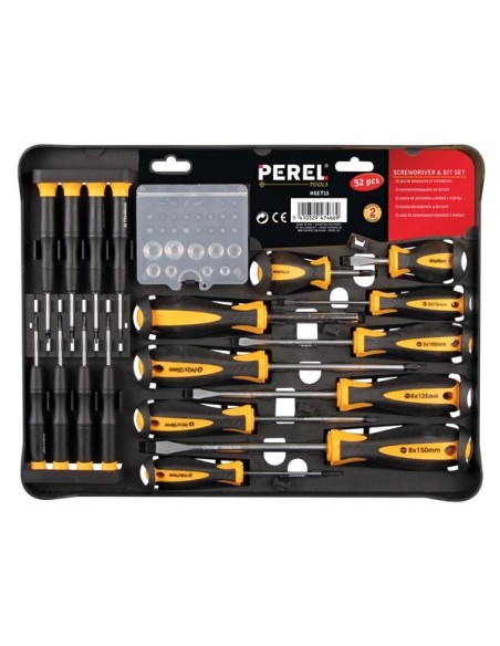 SCREWDRIVER & BIT SET - 52 pcs