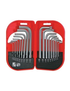 JEU DE CLEFS - HEXAGONAL + ÉTOILE - 18 pcs