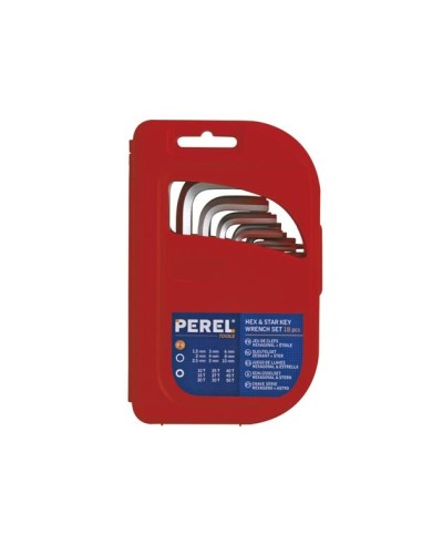 JEU DE CLEFS - HEXAGONAL + ÉTOILE - 18 pcs