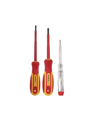 SET OF 2 INSULATED SCREWDRIVERS + VOLTAGE TESTER