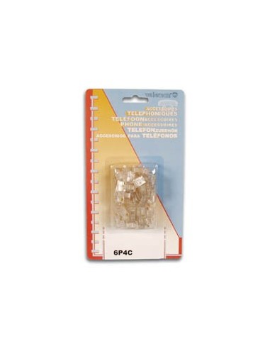 MODULAR CONNECTOR RJ11 6P4C, 50 pcs IN BLISTER