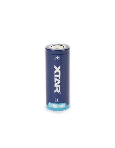 XTAR - ACCU LI-ION CYLINDRIQUE 3.6 V - 5000 mAH - 26650