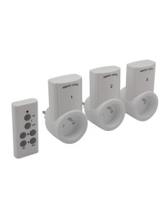 FUNK-STECKDOSEN-SET (3 x FUNK-STECKDOSE + FERNBEDIENUNG)