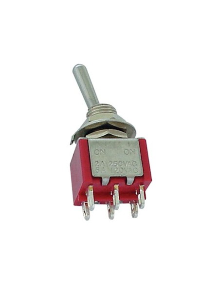 VERTICAL TOGGLE SWITCH DPDT ON-(ON)