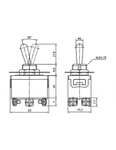 KIPPSCHALTER DPDT 2P ON-OFF-ON 10A/250V - PREISWERT 2