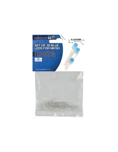 BLUE 3mm LED SET - 30 PCS - 3.2V 2