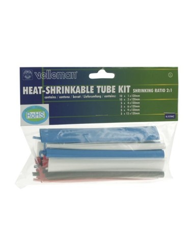 HEAT-SHRINKABLE TUBE KIT - 40pcs - MULTICOLOUR