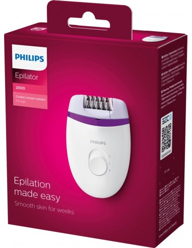 Philips Satinelle Essential BRE225 - Compact Epilator - with Cord