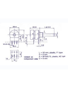POTMETER STEREO LIN 100K 2