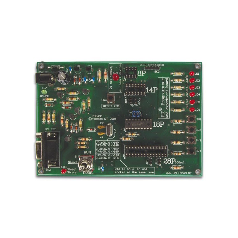 PIC PROGRAMMER & EXPERIMENT BOARD