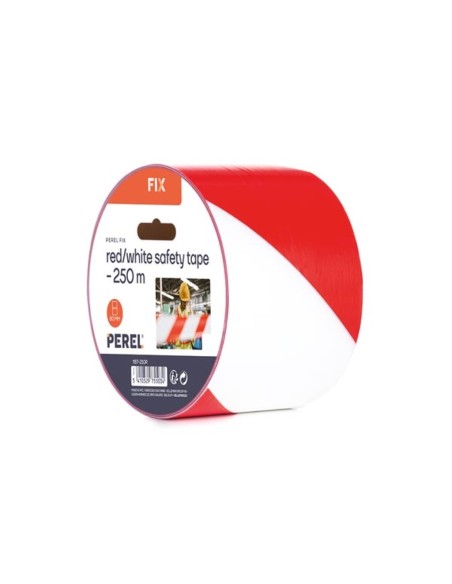 Rot/weiß Sicherheitsband - 250 m - Rolle
