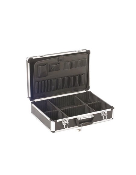 Valise à Outils en Aluminium - 455 x 330 x 152 mm - Noir
