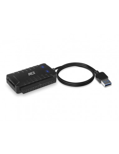 Adaptador de USB 3.2 Gen1 a IDE + SATA con fuente de alimentación