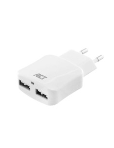 USB-lader 110-240 V 2-poorts slim laden 2.1 A wit