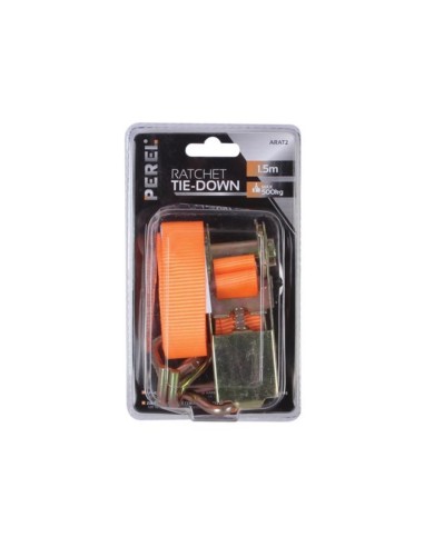 RATCHET TIE-DOWN WITH HOOKS - max. 500 kg - 1.5...